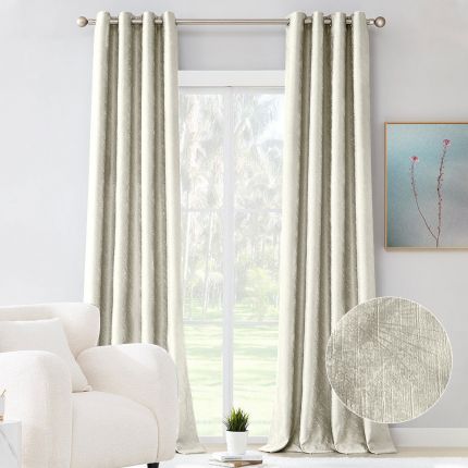  Custom Leaf pattern curtains