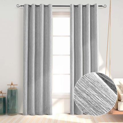Eleanor Cotton-Blend Textured Curtains